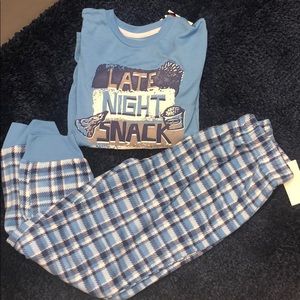 NEW boys Jogger style Pajama Set Size Large 12/14